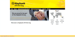Desktop Screenshot of maybank-atrke.com